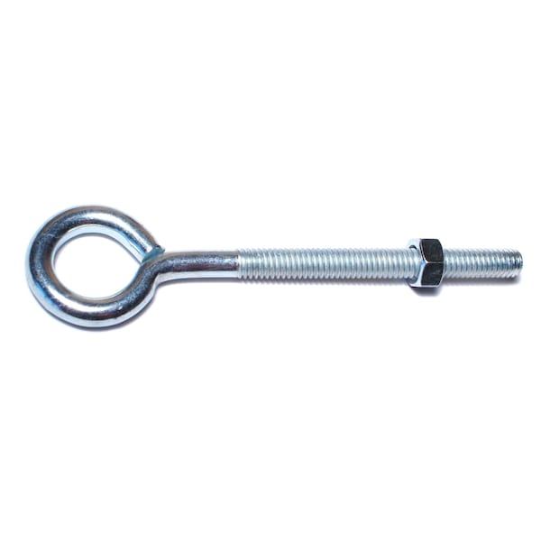 Midwest Fastener Eye Bolt 5/16", 18 in Shank, Steel, Zinc Plated, 10 PK 52312 - main